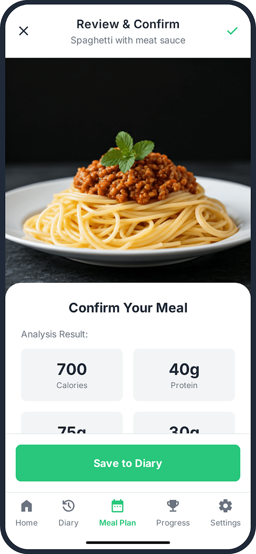 Nutrigoa Review Screen